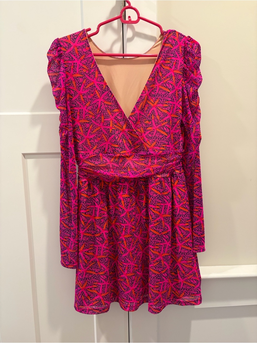 Lilly Pulitzer Pink & Orange Starfish-Print Mini Dress - Picture 2 of 4